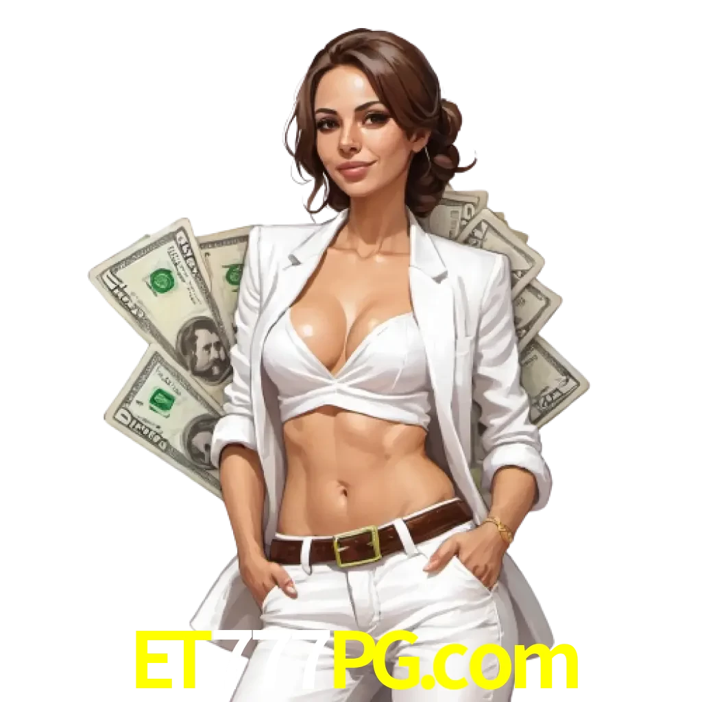 woman with money playing in et777pg bet casino